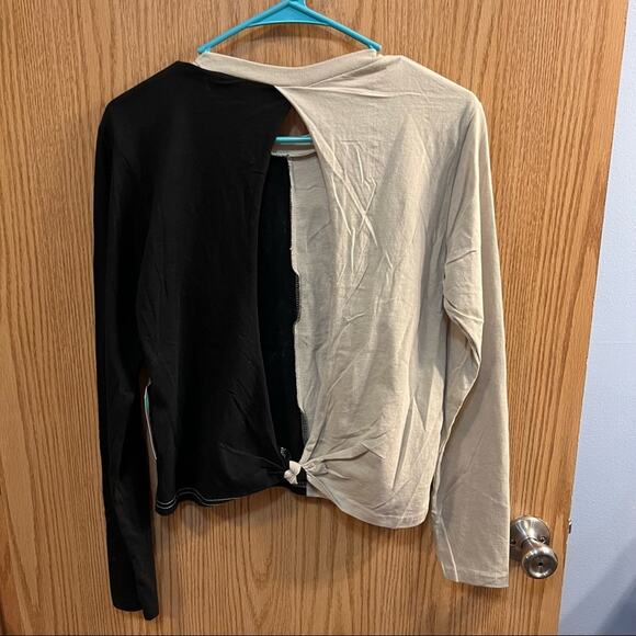 NWT On Fire Los Angeles West Coast Open Back Cropped Tee Shirt Size Medium - Picture 2 of 7